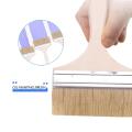 6" Wide Bristle Hair Wooden Handle Paint Brush Wall Painting Tool