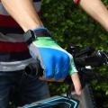 Led Glowing Half Finger Cycling Anti-slip Mtb Motorcycle Gloves, L