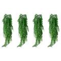 4pcs Artificial Hanging Plants for Wall Garden Wedding Basket Decor