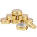 30 Pack 1 Oz Tin Cans Screw Top Round Aluminum Cans Screw (gold)