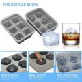 Large Ice-cube Trays with Lids Silicone Combo Grey 2pcs