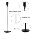 Black Candle Holders Set Of 3 for Taper Candles,for Wedding,party