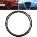 Abs Rear Grille Front Grill Logo Ring for Alfa Romeo Giulia 2017-2020