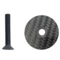 28.6mm Carbon Headset Top Cap with Ti Screw for Od1 Steerer,32mm