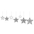 Star Banner for Wedding Christmas Decorations (silver)