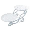 2 Tier Cake Dessert Holder Cupcake Pastry Biscuit Tray A Round