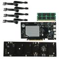 Eth-hsw2 Btc Motherboard with 8g Ddr3 Ram+4x6pin to 8pin Power Cord