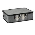 Mug and Cup Storage Box, Glass Mug Storage Chest Case with Dividers