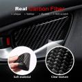Car Carbon Fiber Door Wrist Trim Inner Door Handle Decoration Cover