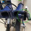 Poday Folding Bicycle Faucet Handlebar Handle Foldable Silver