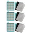 3 Kit Hepa Filters for Philips Fc8470 Fc8471 Fc8472 Fc8473 Fc8474