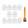 10 Pcs Vacuum Bag with Brush,dust Bags for Xiaomi Roidmi Eve Plus