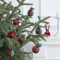 10pcs Christmas Tree Decor Ball Christmas Balls with Hanging Rope 5cm