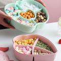 Home Creative Plastic Candy Tray Box Apple Pink