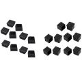 10pcs 1inch X 1inch Square Rubber Foot Covers Protectors Black