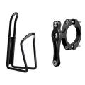 Bicycle Mtb Water Bottle Cage Holder Clamp Handlebar Bracket,black