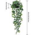 2 Pack Artificial Hanging Plants Fake Potted Plants for Indoor