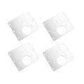 4 Pcs Hinge Repair Plate Brackets with Screws for Furniture Wardrobe