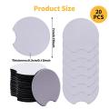 20pc Sublimation Blanks Car Painting Cup Holder Pad for Printing Diy