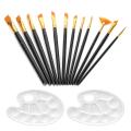 12 Pcs Paint Brushes Kit for Acrylic Painting for Artists Kids Adults