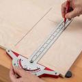 T-type Woodworkers Edge Rule Measuring Marking Scriber Gauge-15inch