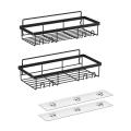2 Pack Rustproof Shower Shelf with Adhesives, for Kitchen Bedroom