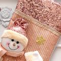 3pcs New Year Christmas Stocking Sack Xmas Gift Candy Bag Decorations