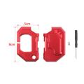 Key Fob Case Cover, Key Bag Holder Protection Shell for Jeep(red)