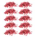 2000 Pcs 3x8x0.7mm Insulated Fiber Insulating Washers Spacers Red