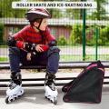 Roller Skate Bag, Breathable Ice Skate Bags, Oxford Cloth, Pink