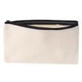 40pcs Canvas Zipper Bag Pencil Case Cosmetic Bag Blank Diy Craft Bag