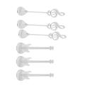 Coffee Spoons,6 Pack Creative Cute Teaspoons Stainless Steel