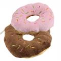 Pet Dog Animal Squeaky Squeaker Sound Toy Cotton Wool Donut