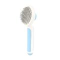 Pet Supplies Round Head Pet Comb Stainless Steel Needle Comb Blue
