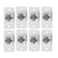 8pcs Adhesive Pulley Rollers for Storage Box Directional Wheels