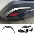 Rear Fog Light Lamp Bezel Cover Eyelid Eyebrow Trim Gloss Black