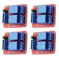 4pcs Dc 12v 2 Channel Relay Module Board with Optocoupler for Arduino