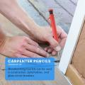 2pcs Carpenter Pencils, with Sharpener and Leads,for Drawing,scriber