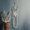 Circle Macrame Tapestry Wall Hanging Boho Leaf Children Dorm Decor