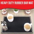 For Countertop 18 X 12 Inch Thick, Rubber Bar Mat with Two Coasters