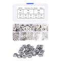 360pcs Stainless Steel Ring Washers Set 8 Sizes In A Storage Box