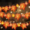 Autumn Decorations Led Maple Leaf Pumpkin Decoration Light Autumn