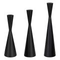 3pcs Metal Cone Candle Holders,dining Table Wedding Candle Holders
