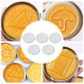 5 Pack Cookie Case Set,tv Cookie Mold Tin Kit A