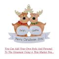 Reindeer Family Of 2 Christmas Tree Ornament Winter Gift-family Of 2