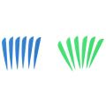 Arrows Vanes 4 Inch Plastic Feather Fletching 50 Pack(blue)