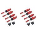 2x for Wltoys A959 A959-b A949 Metal Shock Absorber 1/18 Rc Parts,red