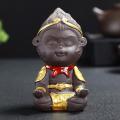 Ceramics Monkey King Figurine Sun Wukong Statue Mini Decorates B
