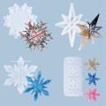4pcs Christmas Molds,jewelry Making Silicone Molds,snowflake Mold