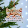 Reindeer Family Of 5 Christmas Tree Ornament Winter Gift-family Of 5